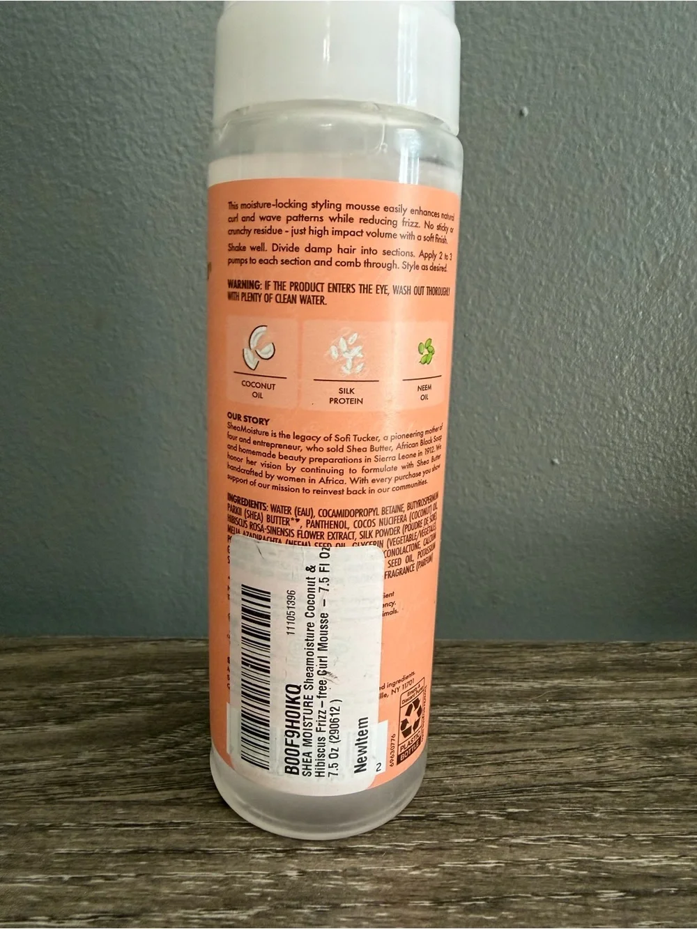Shea Moisture Coconut & Hibiscus Frizz Free Curl Mousse